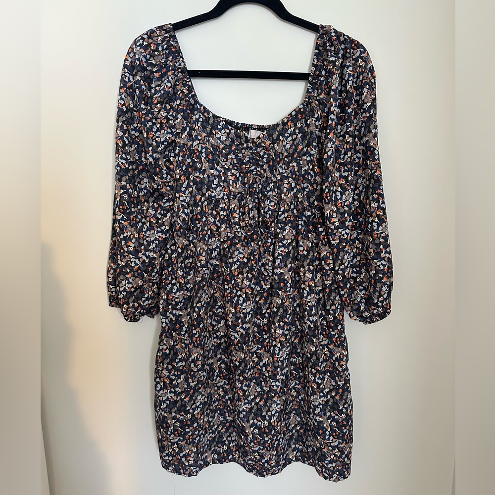 Floral 3/4 sleeves flowy dress from Nordstrom